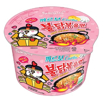 Samyang Carbo Hot Chicken Flavor Ramen Noodle Bowl 105g