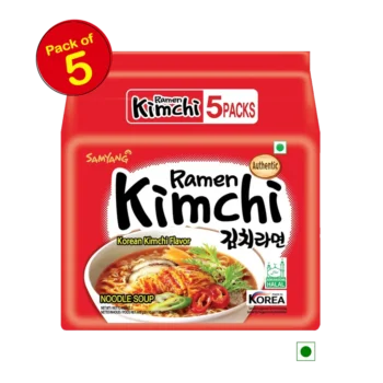 Pack of 5 -Samyang Kimchi Ramen (Soupy Noodle)